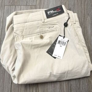 RLX Ralph Lauren Mens‎ 38 Classic Fit Tan Sand Performance Golf Shorts NEW